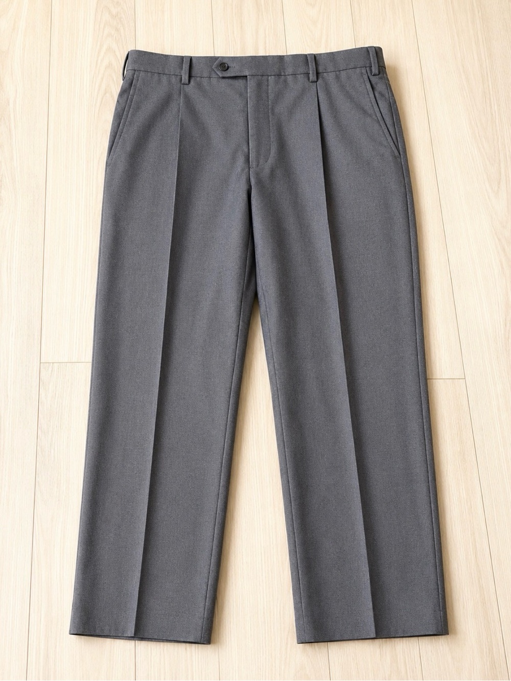 Hart Schaffner Marx Dark Gray Flat-Front Shorts